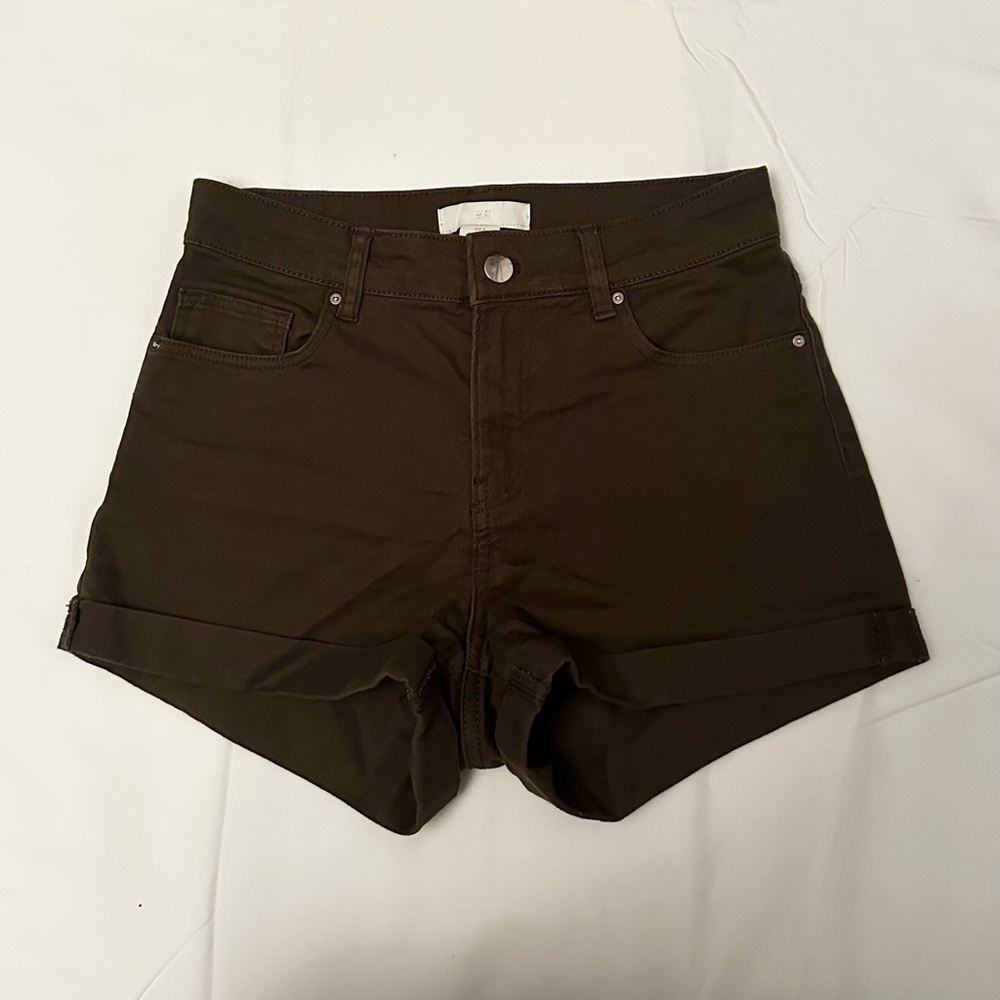 Dark green cotton shorts great for summer